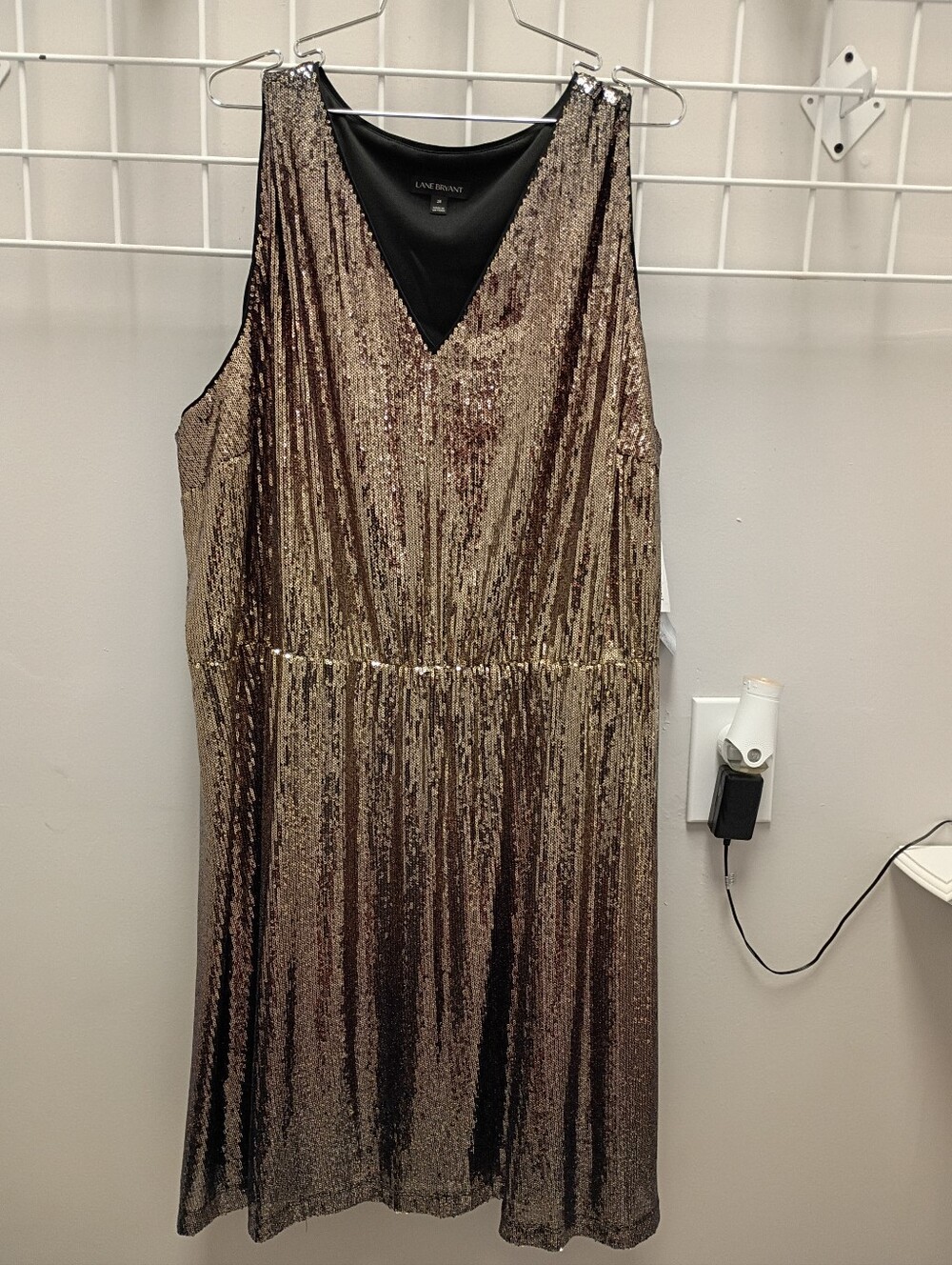 lane bryant brown dress Sequin V-Neck in Shimmering Gold All Furniture Rachel Allan 40631 - Color:#15-Lavender Pink